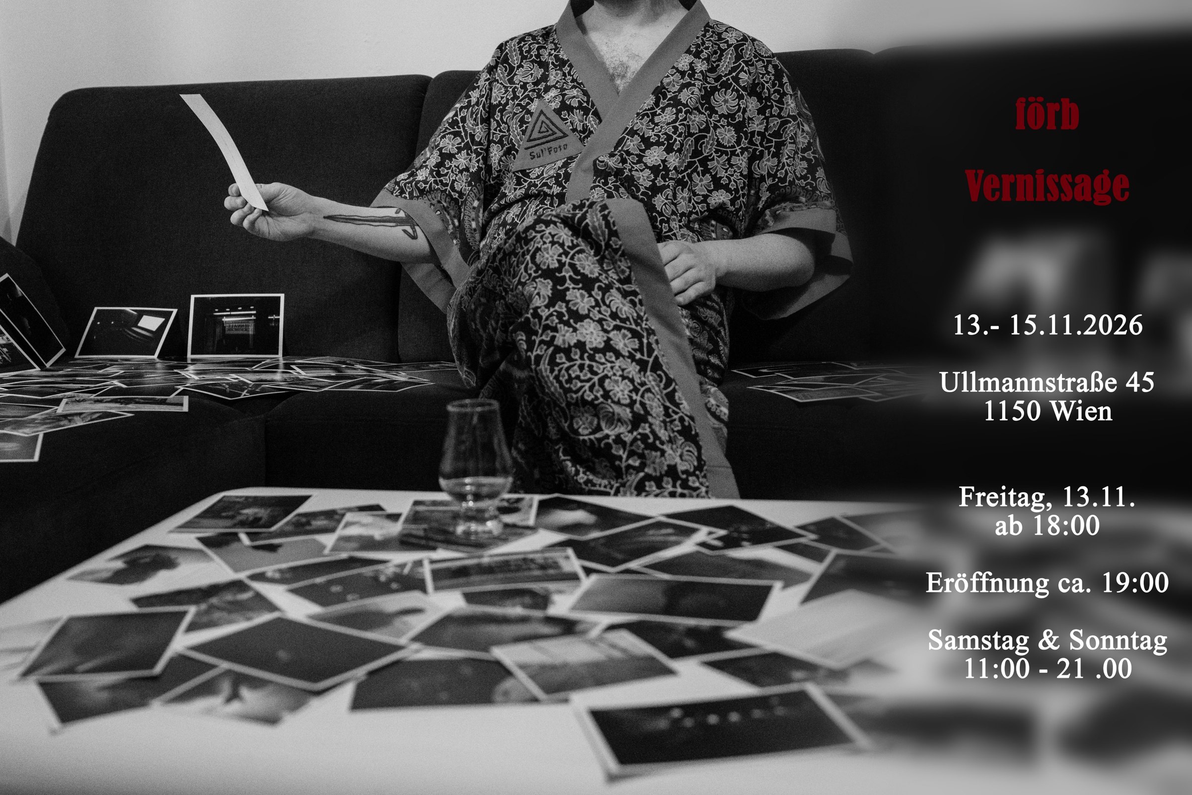 förb Vernissage, 13. bis 15. November 2026, Ullmannstraße 45, 1150 Wien